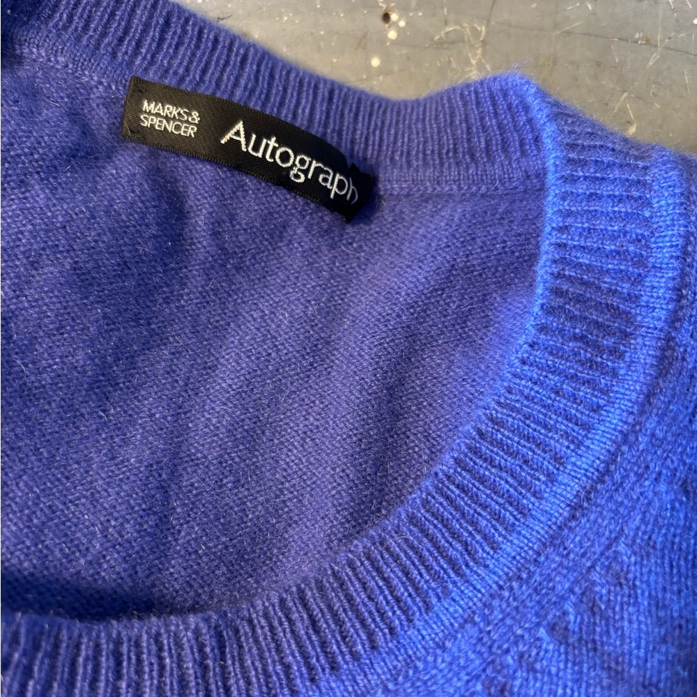 Marks & Spencer Autograph Royal Blue Crewneck Sweater